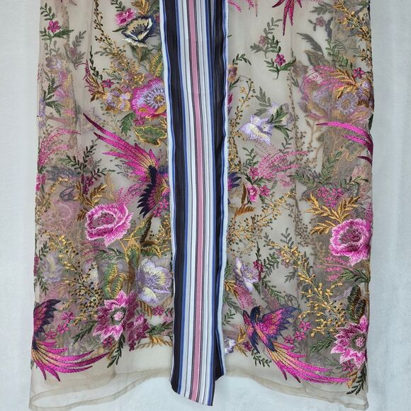 Aratta Jade Embroidered Mesh Duster Size XS - Picture 10 of 16